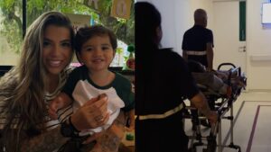 Filho de Petra Mattar é internado novamente por complicações pulmonares