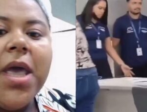 Mulher se revolta com falta de luz e quebra equipamentos em agência de energia; veja VÍDEO