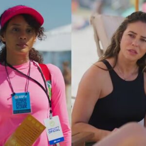 fotomontagem de raquel (tais araujo) e heleninha (paolla oliveira) em vale tudo