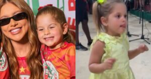 Melhor que a mãe? Maria Flor rouba a cena ao sambar na quadra da Grande Rio