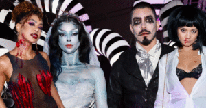 Giovanna Lancellotti encarna ‘A Noiva Cadáver’ e recebe famosos em festa de Halloween promovida com o marido. Veja as fantasias das celebridades!