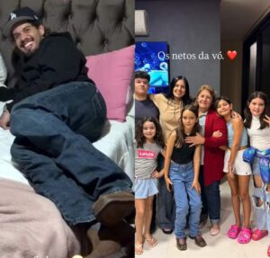 Ana Castela leva Zé Felipe para festa na casa da avó