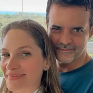 Jorge Pontual e a esposa Marcelle Lacerda