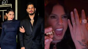 Ana Castela reclama do tamanho da aliança que ganhou de Zé Felipe e amigo manda recado