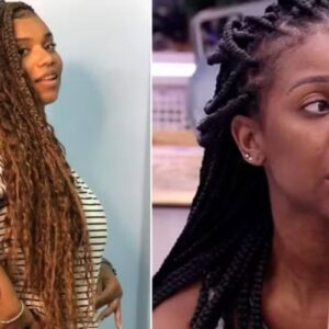 fotomontagem de camilla do bbb 25 e camilla de lucas no bbb 21