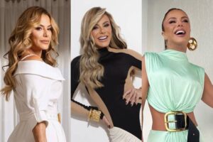 Looks de Poliana Rocha, esposa de Leonardo, chamam a atenção dos seguidores