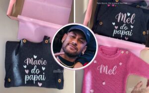 Mavie e Mel já têm looks especiais para Dia dos Pais com Neymar. Vídeo!