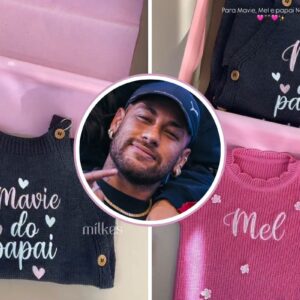 Neymar, Mel e Mavie - Instagram @lojamilkes