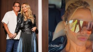 Poliana Rocha flagra Leonardo em momento desprevenido; veja a foto