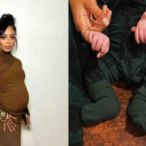 Skai Jackson apresenta seu bebê