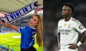 Vini Jr. perde pênalti, mas chama Virginia Fonseca de “pé quente” após goleada do Real Madrid