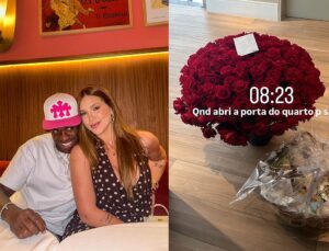 Vini Jr. se pronuncia sobre 1º mês de namoro com Virginia Fonseca: ‘De muitos’