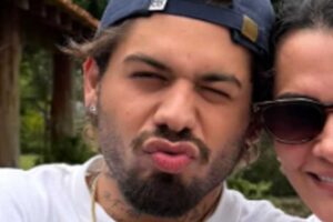 Zé Felipe surge em registro inédito ao lado da sogra na fazenda