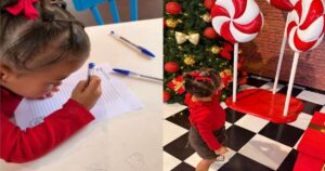 O que ela pediu? Mavie, filha de Neymar e Biancardi, encanta ao escrever sua primeira cartinha para o Papai Noel