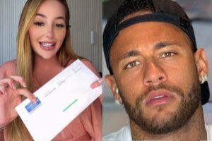 Influenciadora em polêmica com Neymar comemora exame de DNA: “Sempre soube”