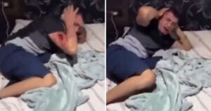 Homem que arrastou a ex-namorada de carro cai no choro ao ser preso