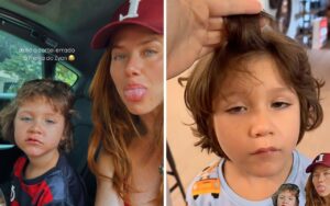 Giovanna Ewbank acalma seguidores após corte de cabelo do filho. Video!