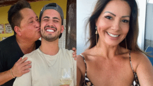 Matheus Vargas, filho de Leonardo, aparece em foto rara ao lado da mãe; veja