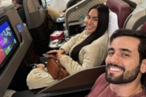 Isabelle e Matteus fazem primeira viagem internacional