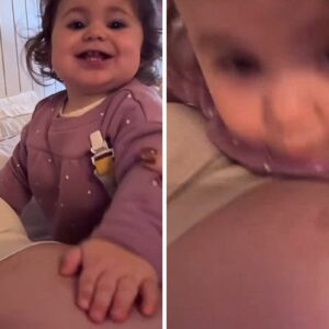 Lua derrete corações ao interagir com a barriga de Viih Tube