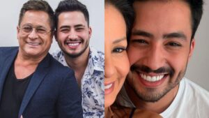 Matheus Vargas, filho de Leonardo, surge em fotos raras com a mãe: ‘Amo muito’