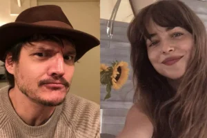 Dakota Johnson e Pedro Pascal surgem abraçados em show. E Chris Martin?