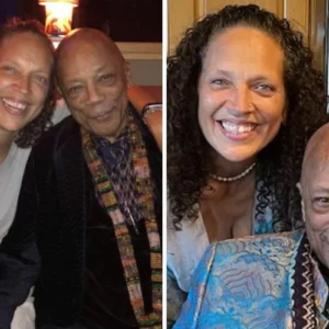 Quincy Jones e a filha Martina