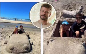 Rodrigo Hilbert surpreende ao construir carro de areia para filha. Video!
