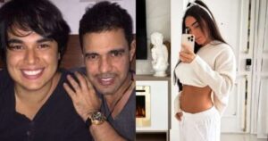 Nora de Zezé Di Camargo revela gravidez e nome escolhido causa na web