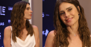 Slip dress branco com costas à mostra e salto prateado: o elegante look de Carolina Dieckmann esbanja sofisticação com um ‘perfume nostálgico’; 12 fotos!