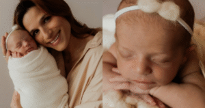 Jade Barbosa mostra o rostinho da filha e se declara: ‘Minha pequena Eva’