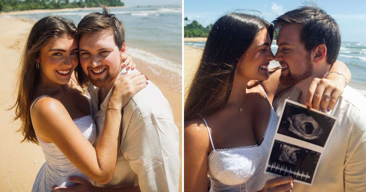 Bebê a bordo! Filha de César Filho e marido anunciam primeria gravidez: 'Baby Beccle'