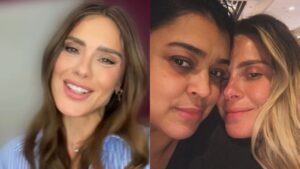 Carolina Dieckmann reflete sobre o diamante feito das cinzas de Preta Gil: “Fico meio”