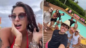 Solteira, Ana Castela curte férias em mansão de luxo em Balneário Camboriú