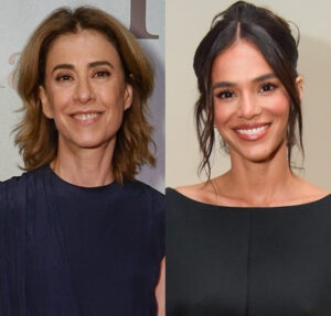 Encontro de estrelas! Fernanda Torres e Bruna Marquezine se encontram em desfile da Chanel