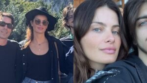 Filho de Henri Castelli surge em foto rara com o padrasto e a mãe, Isabeli Fontana