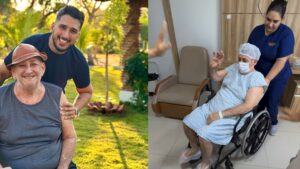 Pai de influenciador passa por cirurgia e tem parte do crânio guardada na barriga; entenda