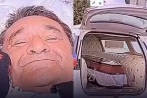 Homem realiza sonho e faz próprio velório ainda em vida