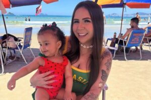Influenciadora desabafa após filha sofrer acidente e levar 8 pontos e alerta: “Desejem melhoras”