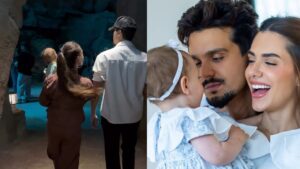Luan Santana e Jade Magalhães vivem dia marcante com a filha: ‘Primeira vez’