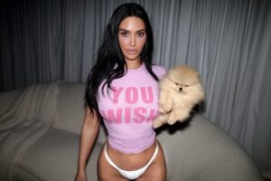 Kim Kardashian aposta em clique só de calcinha e agita a web!