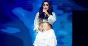 Lauana Prado anuncia gravidez em show uma semana após término de noivado: ‘Maior bênção’