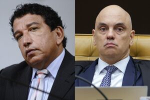 Polícia “enxota” Magno Malta após tentativa de orar por Bolsonaro