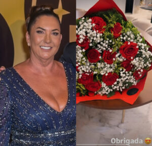 Mãe de Virginia Fonseca é surpreendida com buquê de rosas após acidente de carro