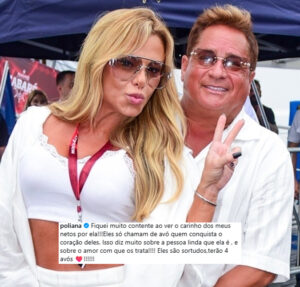 Poliana Rocha se pronuncia sobre vídeo do neto chamando mãe de Vini Jr. de avó