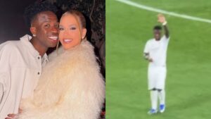 Virginia vibra e se declara aos gritos para Vini Jr após jogo: ‘Vai morrer de vergonha’