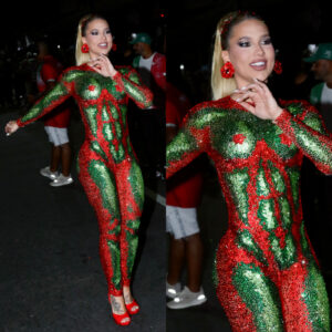 Gravidinha, Lore improta marca presença em ensaio de rua da Viradouro