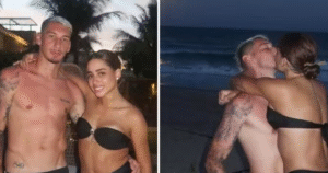 Apaixonada, MC Loma surge ao lado do namorado jogador: ‘Eu e você’