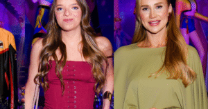 Macacão vinho, verde todo coberto e jeans com jaqueta: os looks de Rafa Justus, Ana Paula Siebert e Fabiana na festa das gêmeas Chiara e Sienna