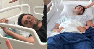 Felipe Simas passa por cirurgia de emergência após brincadeira: ‘Ruptura total’